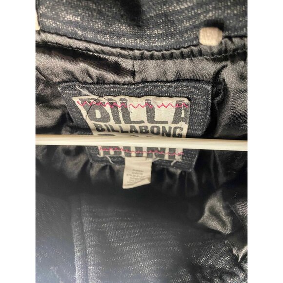 Billabong Pea Coat Womens S Charcoal Gray Double Breasted - Picture 3 of 6